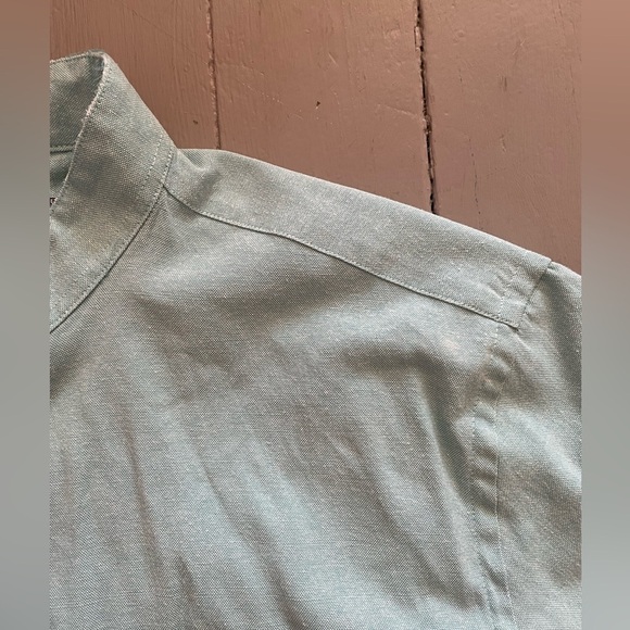 Ralph Lauren Custom Fit Band Collar Shirt XXL Y2K Vintage - Picture 7 of 11